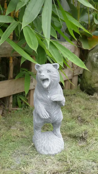 Product image 4 of the product “Standing Bear on 2 legs, 41 cm Height | cast stone ”